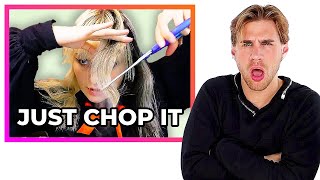 Hairdresser Reacts to Hime Haircut Fails [upl. by Jedthus68]