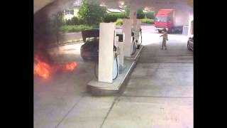 Brand Tankstelle Schengen  Feuerwehr Schengen [upl. by Wallack]