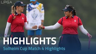 Solheim Cup 2024  Match 4 Highlights [upl. by Alin658]