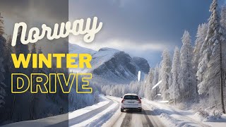 Driving on Snowy Winter Roads in Norway 2024 [upl. by Maris]