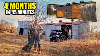 Turned Abandoned 60 ACRE RANCH into A SUSTAINABLE Homestead  4 MONTHS in 45 Minutes  OFF GRID [upl. by Trever340]