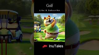 Dog is a golfer dog doglover cartoon animation shorts [upl. by Sairahcaz]