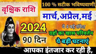 वृश्चिक राशि मार्च 2024 ये बड़ी घटनाएंVrishchik Rashi March April May 2024 Rashifal prediction [upl. by Notnerb]