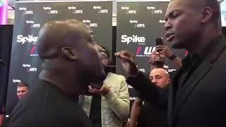 Melvin manhoef vs remy bonjasky staredown goes almost wrong [upl. by Cresida]