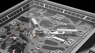 Codex Series Skeleton Automatic Mechanical WatchesAGELOCER official [upl. by Lerred]