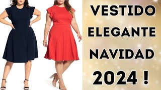 VESTIDOS ELEGANTES PARA NAVIDAD 202324 MODELOS VESTIDOS NUEVOS [upl. by Raab996]