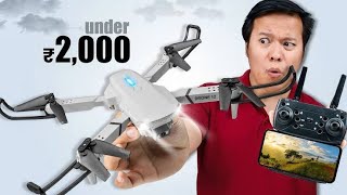 ₹ 1699 Budget Drone  Lets Test [upl. by Kaasi483]