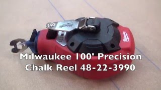 Milwaukee 100 Precision Chalk Reel 48223990 [upl. by Mariand]