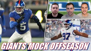 TRADING up for a Quarterback Bringing Saquon back NY Giants Mock Offseason [upl. by Giffy23]