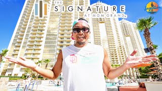 Staying at The SIGNATURE at MGM GRAND Las Vegas in 2024 [upl. by Ardried]