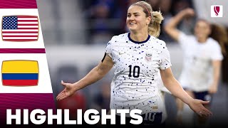 United States vs Colombia  Highlights  Concacaf W Gold Cup Womens Quarter Final 03032024 [upl. by Gemoets]