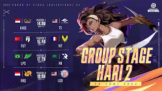 ID Honor of Kings Invitational Season 2 Group Stage Hari 2  Persaingan Semakin Memanas [upl. by Aicemat]