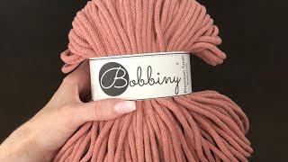 Bobbiny yarn Blush Premium 5mm Braided Cord [upl. by Anella]