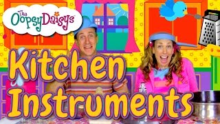 Kitchen Instruments  Fun Childrens Song  Saucepans Shakers Music [upl. by Llenrep]