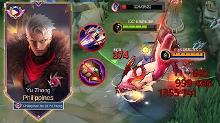 ENEMY DELETE IN 3 SECONDS YU ZHONG BRUTAL DAMAGE BUILD FOR PASSIVE [upl. by Llechtim]