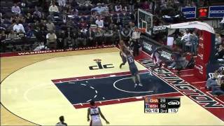 Tyrus Thomas 9 blocks against Wizards 25012012 [upl. by Nodnerb]