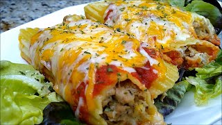 STUFFED MANICOTTI WITH MEAT AND CHEESE  EASY MANICOTTI WITH MEAT [upl. by Anitserp561]