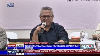 KPU Sepakati Debat Pertama Pilpres 2019 [upl. by Moriyama]