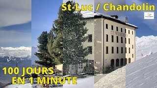 SAINTLUC HÔTEL WEISSHORN 2337 M ⏩ ACCÉLÉRÉ 100JMIN [upl. by Sedinoel]