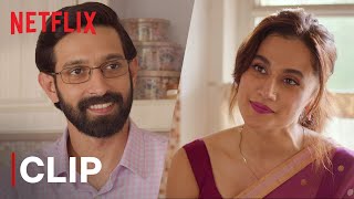 Vikrant Massey Meets Tapsee Pannu For The First Time  Haseen Dillruba  Netflix India [upl. by Kralc68]