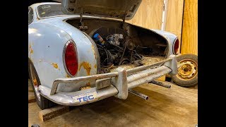 FIRST START IN 45 YEARS quotContinuedquot 1967 VW Karmann Ghia Will it Run RUSTY RESTORATION CTs Garage [upl. by Peters]