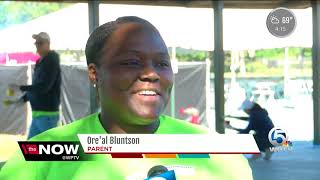 Florida Power and Light volunteers beautify Seminole Trails Elementary School [upl. by Elime996]