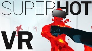 Dodging Bullets and Freezing Time  SUPERHOT VR Gameplay  Oculus Rift VR  Virtual Reality [upl. by Negaem47]