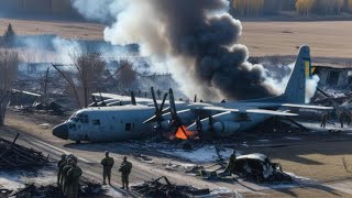 30 US and French cargo planes carrying 4100 troops to Ukraine hit by Russian anti aircraft missiles [upl. by Timmons960]