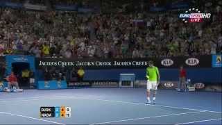 Epic rally between Rafael Nadal and Novak Djokovic in 2012 Australian Open Final ᴴᴰ [upl. by Bar]