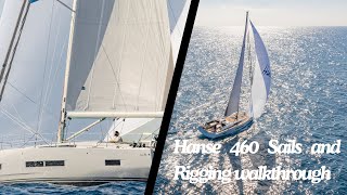 Hanse 460 Sails and Rigging walkthrough [upl. by Acimahs]