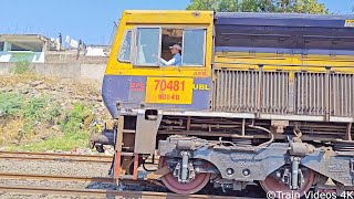 UBL WDG4D  WDG4 Diesel Locomotive Shunting at Purna Railway Station  Train Videos Indian Railways [upl. by Tillo]