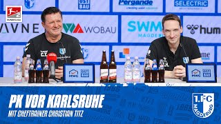 „KSC spiegelt wider was für Kontinuität und Eingespieltheit steht“  PK vor dem KarlsruheSpiel [upl. by Aihsele]