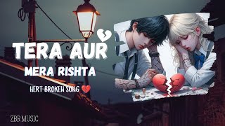 Tera Aur Mera Rishta  sad song  ZBR MUSIC  heart broken song [upl. by Annaillil343]