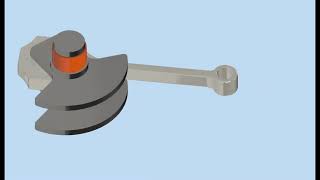 Crank connecting rod mechanism animation [upl. by Sinnod]