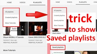 how to find saved playlists on YouTube [upl. by Rinee]