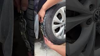 Easy to install car stainless steel ice breaking snow chains [upl. by Occer]