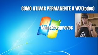 Como Ativar Windows 7  TODAS AS VERSÕES ATIVADOR PERMANENTE [upl. by Boyse936]