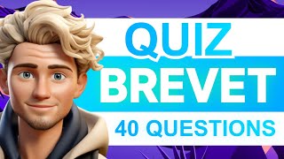 QUIZ BREVET  40 Questions pour vous TESTER 🧠🧬 [upl. by Ulu]