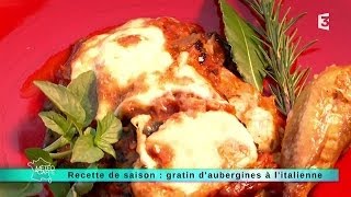 22092014 Recette de saison  gratin daubergines à litalienne [upl. by Hodgson199]