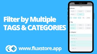 ⚡️Filter by Multiple Tags amp Categories Flutter ECommerce App [upl. by Kcirrag155]