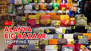 BIG BAZAAR in Alanya 🇹🇷 Shopping tour 2023 4K shopping bazaar turkey shoppingtour alanya [upl. by Aleemaj]