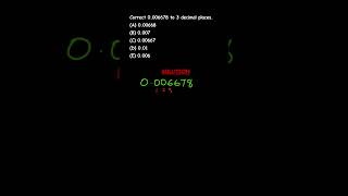 DECIMALS  Correct to 3 decimal places [upl. by Kaczer]