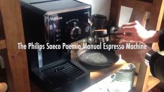 Phillips Saeco Poemia Manual Espresso Machine THE FOOD FOX [upl. by Wehner]