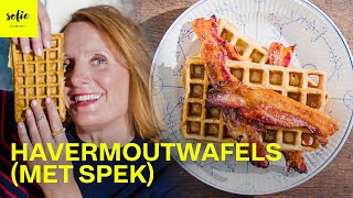 Zo maak je havermout wafels met spek 🧇🥓  Sofie Dumont [upl. by Sotos121]