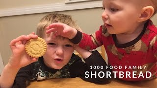 🏴󠁧󠁢󠁳󠁣󠁴󠁿 American Kids Try Scottish Shortbread  Food 18 of 1000 [upl. by Anoet]