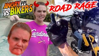 STUPID CRAZY amp ANGRY PEOPLE VS BIKERS 2023  Best Road Rage [upl. by Nimar]