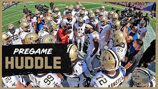 Saints at Patriots Pregame Huddle  2021 NFL Week 3 [upl. by Atinrahc699]