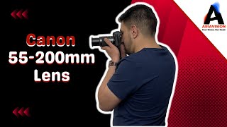 Canon EFM 55200mm Lens  Unboxing amp Test [upl. by Rodina]