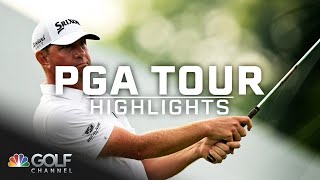 PGA Tour Highlights 2023 Wyndham Championship Round 4  Golf Channel [upl. by Hcahsem632]