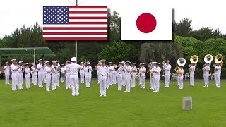 日米海軍軍楽隊の国歌合同演奏 お台場 [upl. by Gristede]